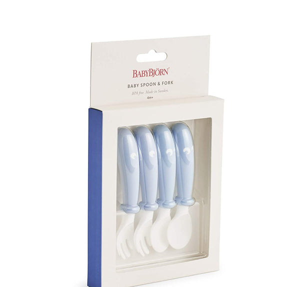 BabyBjorn Baby Spoon & Fork (4 Pcs) - MamaApp
