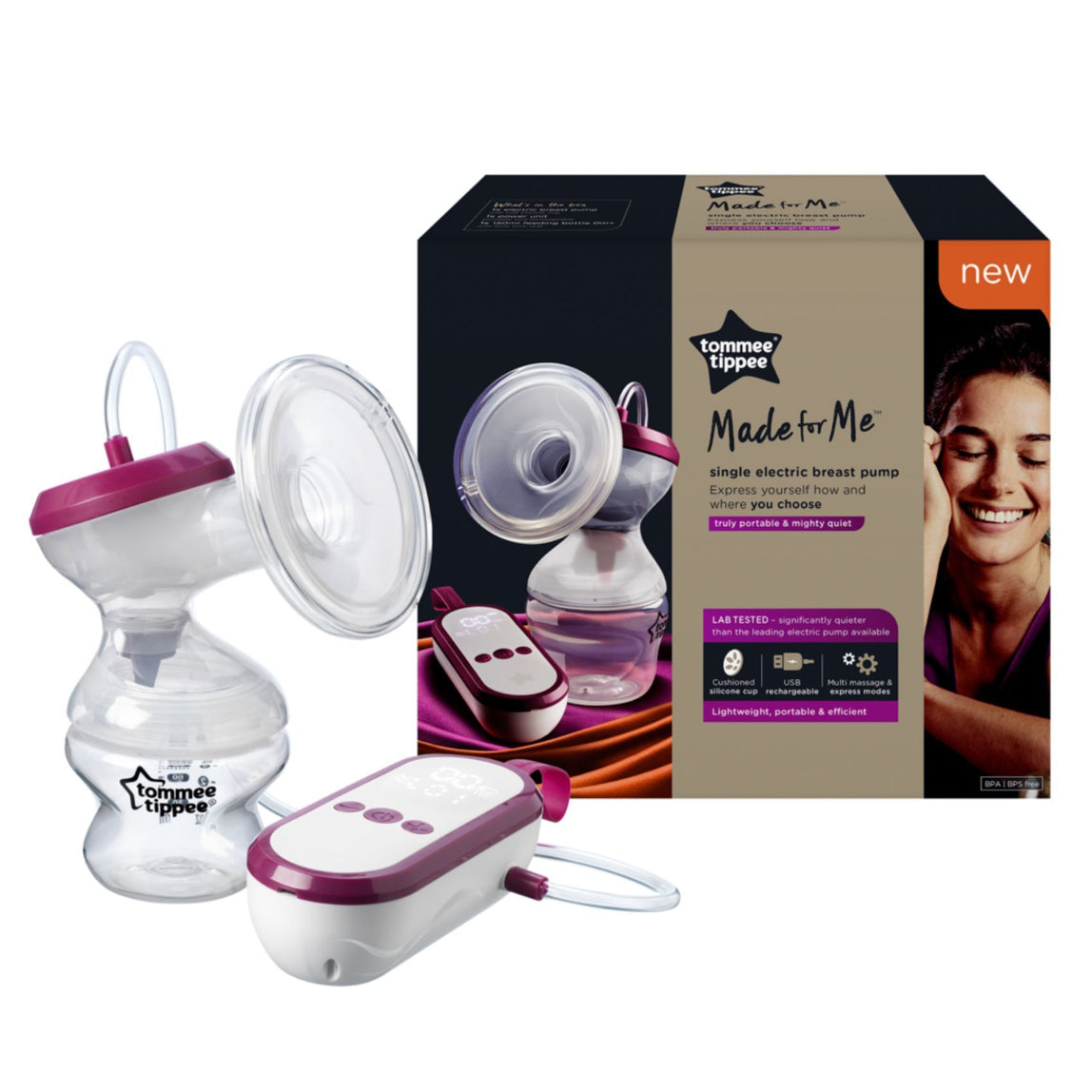 Tommee Tippee Single Electric Breast Pump - MamaApp