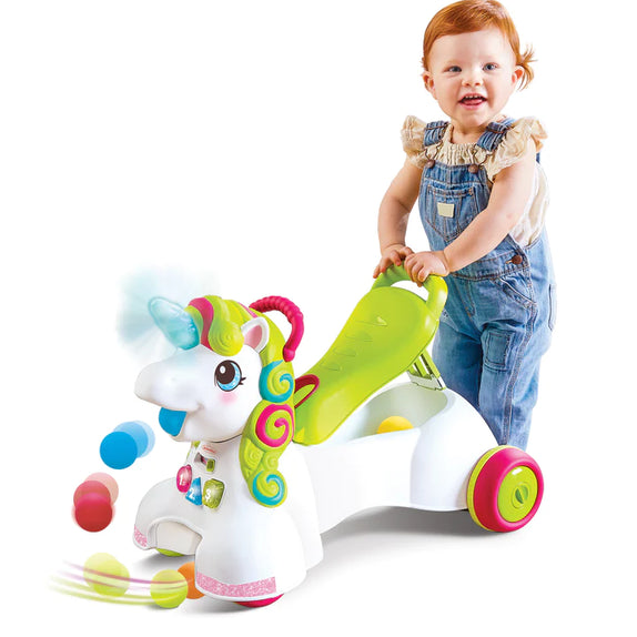 Infantino 3in1 Sit, Walk & Ride Unicorn - MamaApp