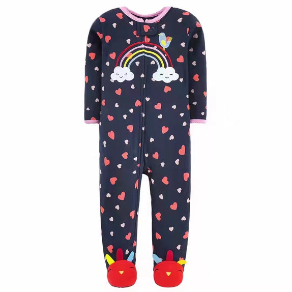 Rainbow Zipper Pajama - Organic Cotton - MamaApp
