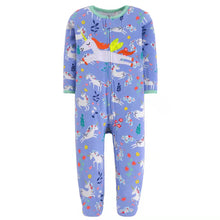 Products Purple Unicorn Zipper Pajama - Organic Cotton