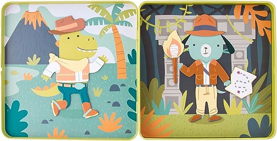 Stephen  Joseph Travel Tin Magnetic Dress up Doll