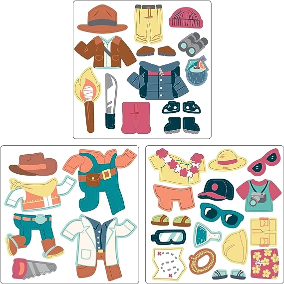 Stephen  Joseph Travel Tin Magnetic Dress up Doll