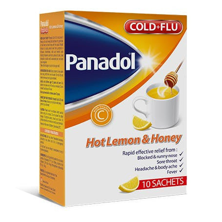 Panadol Cold+Flu Vapour Release Decongestant (Hot Lemon & Honey)