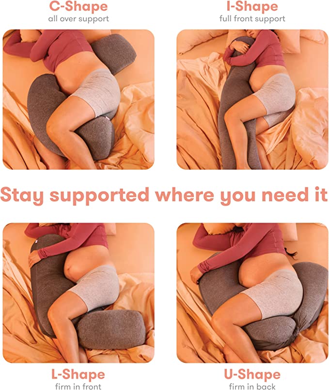 FridaMom Adjustable Keep-Cool Pregnancy Pillow
