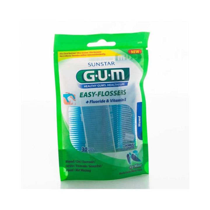 Sunstar Gum Easy Flossers + Flouride & Vitamin E