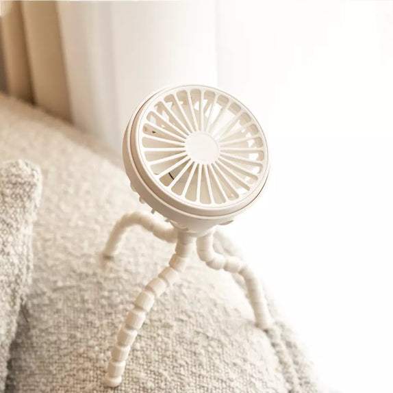 Flexible Mini Fan Hands-Free, Stroller Fan - MamaApp