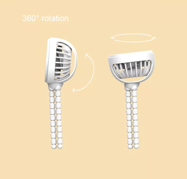 Flexible Mini Fan Hands-Free, Stroller Fan