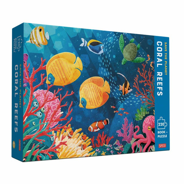 Sassi Junior Save the Planet, Coral Reefs Book + Puzzle